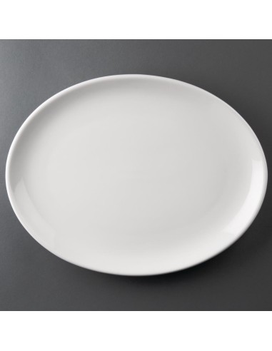 Assiettes ovales Olympia Athena 305x241 mm - lot de 6