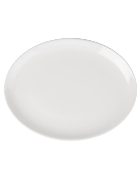 Assiettes coupes ovales Olympia Athena 254x197 mm - lot de 12