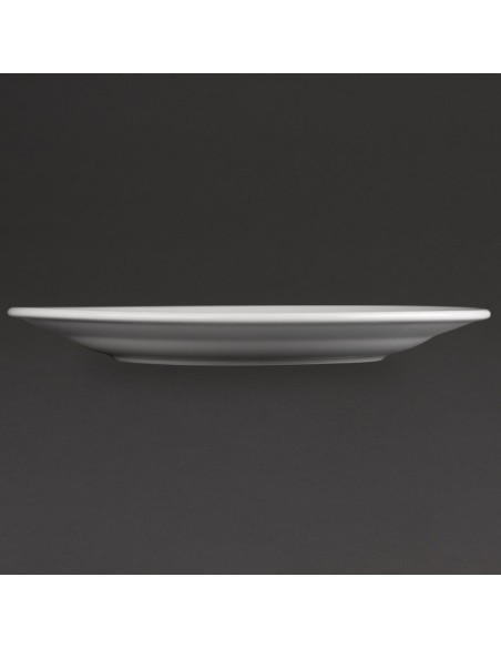 Assiettes bord large Olympia Athena 280mm - lot de 6