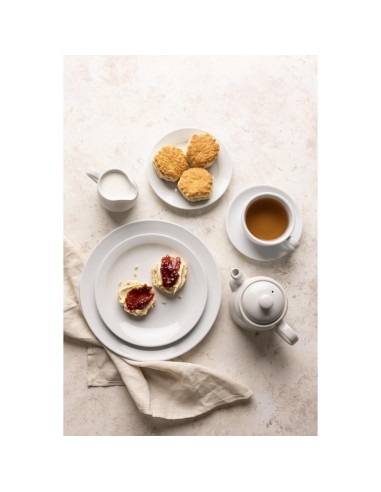Assiettes bord large Olympia Athena 228mm - lot de 12