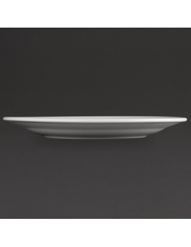 Assiettes blanches Olympia Athena 254 mm - lot de 12