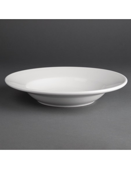 Assiettes à soupe et pâtes Olympia Athena 228mm - lot de 6