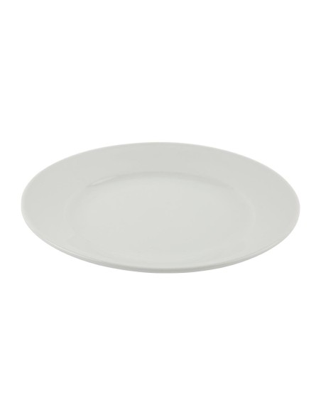 Assiettes bord large Olympia Athena 228mm - lot de 12