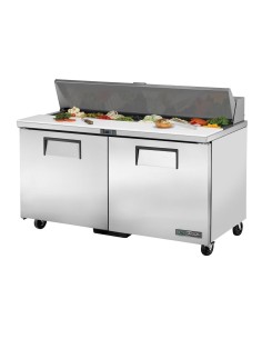 Comptoir de préparation True 439L TSSU-60-16 - 2 portes inox