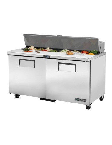 Comptoir de préparation True 439L TSSU-60-16 - 2 portes inox