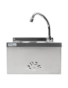 Lave-mains commande fémorale inox Basix - Hygiène sans contact 2