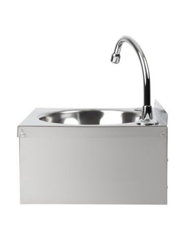 Lave-mains commande fémorale inox Basix - Hygiène sans contact