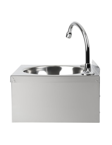 Lave-mains commande fémorale inox Basix - Hygiène sans contact