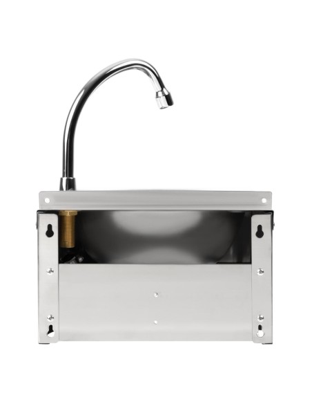Lave-mains commande fémorale inox Basix - Hygiène sans contact