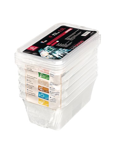 Boîte de stockage GN1/4 Matfer Bourgeat Modulus 3,5L (lot de 5)