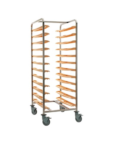 Chariot cafétéria de débarrassage Matfer Bourgeat - 24 plateaux