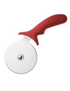 Roulette à pizza Hygiplas 102mm rouge - inox, ergonomique