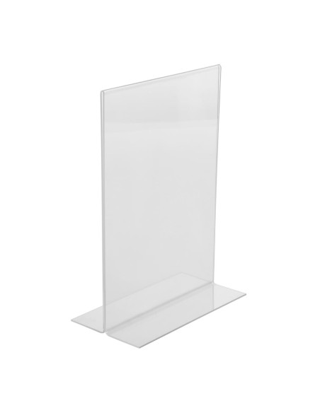 Porte-menu vertical acrylique Olympia A5 - Deflecto