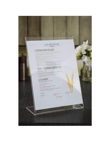 Protège-menus incliné Olympia A4 - Wenbar