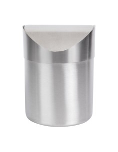 Poubelle de table Olympia 1,4L à couvercle battant - inox 2