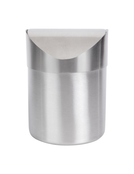 Poubelle de table Olympia 1,4L à couvercle battant - inox