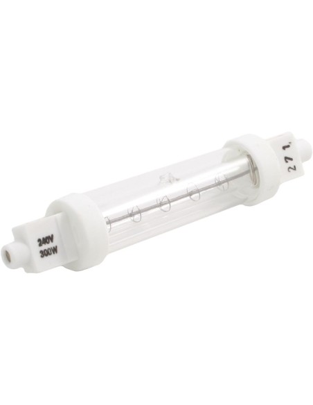 Ampoule quartz 300W double enveloppe R7 - 118mm