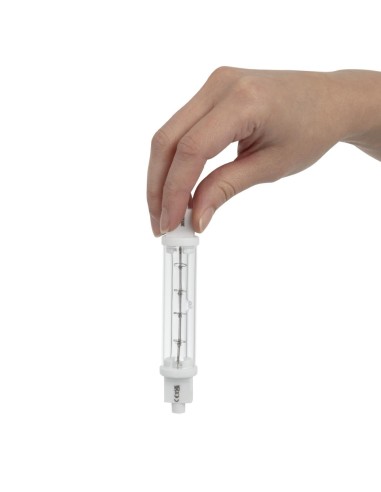 Ampoule quartz 300W double enveloppe R7 - 118mm