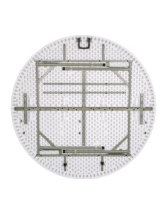 Table ronde pliable Bolero blanche 1530mm - Qualité professionnelle 2