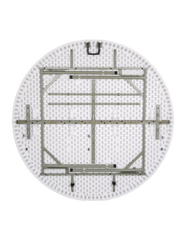 Table ronde pliable Bolero blanche 1530mm - Qualité professionnelle