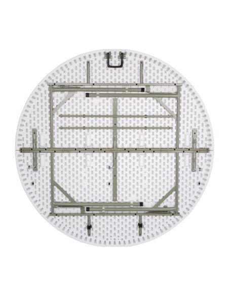 Table ronde pliable Bolero blanche 1530mm - Qualité professionnelle