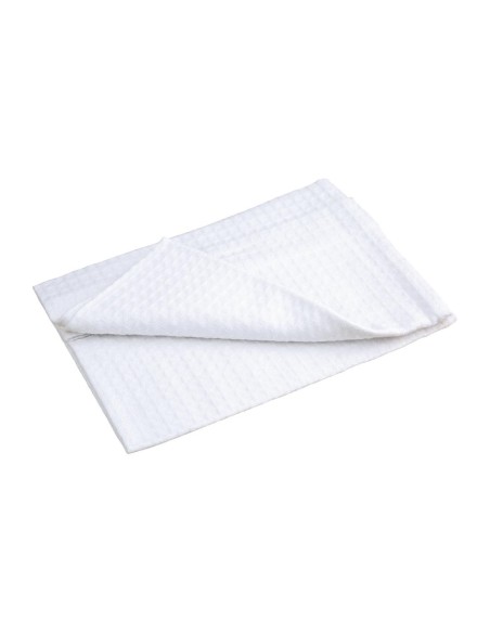 Torchons blancs nid d'abeille Vogue - Lot de 10