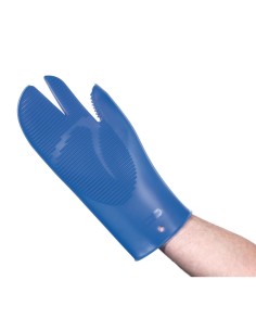 Gant à four en silicone Pavoni - Bleu