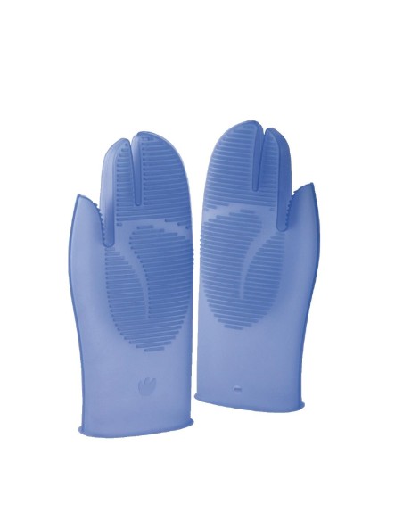Gant à four en silicone Pavoni - Bleu