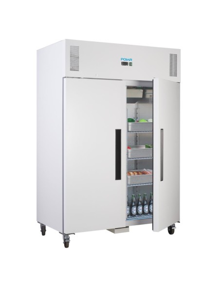 Armoire réfrigérée positive GN double porte blanche Polar 1200L