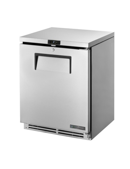 Dessous de comptoir True 1 porte TUC-24-HC 147L - Réfrigération inox