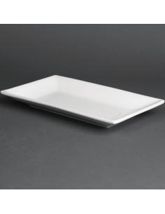 Plat rectangulaire de service 250x150 mm Olympia - lot de 4