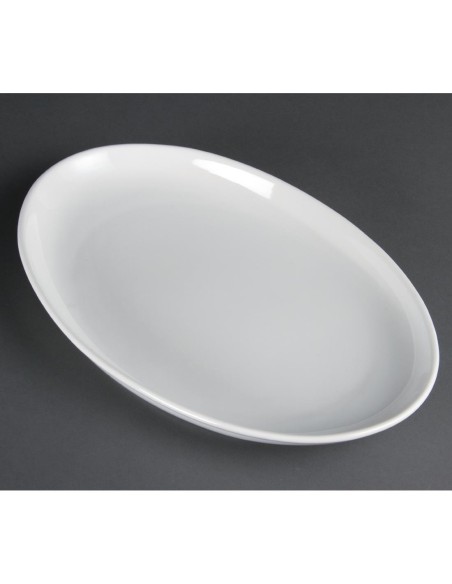 Assiettes creuses ovales Olympia 365x235 mm - lot de 2