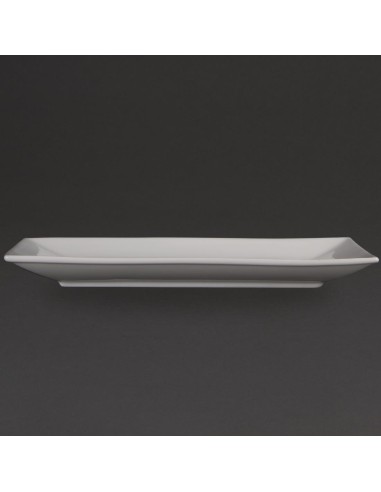 Plat rectangulaire de service Olympia 310x180 mm - Lot de 2