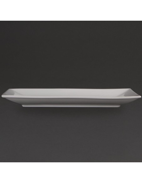 Plat rectangulaire de service Olympia 310x180 mm - Lot de 2