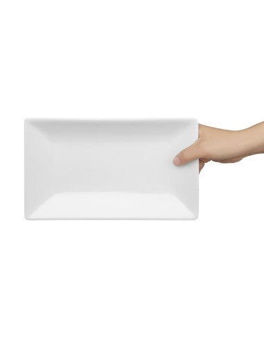 Plat rectangulaire de service 250x150 mm Olympia - lot de 4