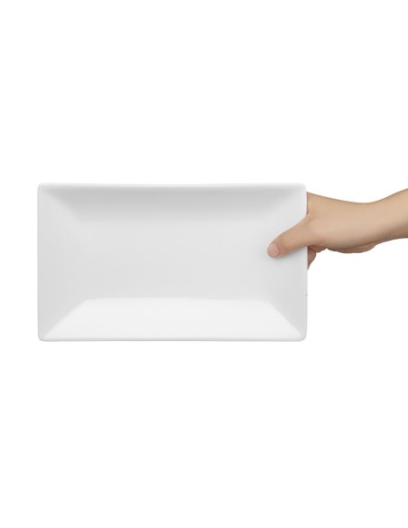 Plat rectangulaire de service 250x150 mm Olympia - lot de 4