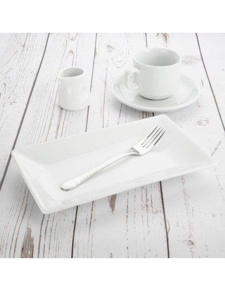 Plat rectangulaire de service 250x150 mm Olympia - lot de 4