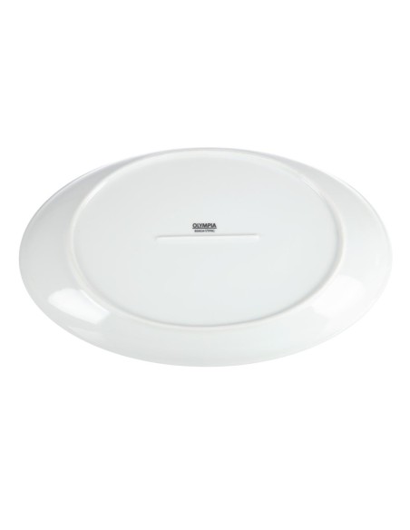 Assiettes creuses ovales Olympia 365x235 mm - lot de 2