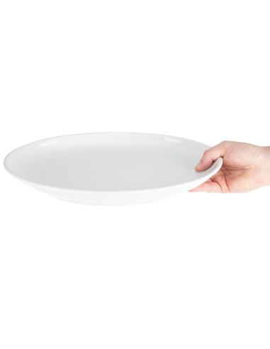 Assiettes creuses ovales Olympia 365x235 mm - lot de 2