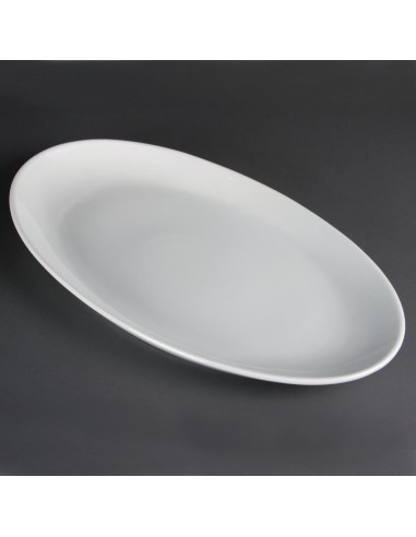Assiette Creuse Ovale Olympia 500x290 mm - Blanc