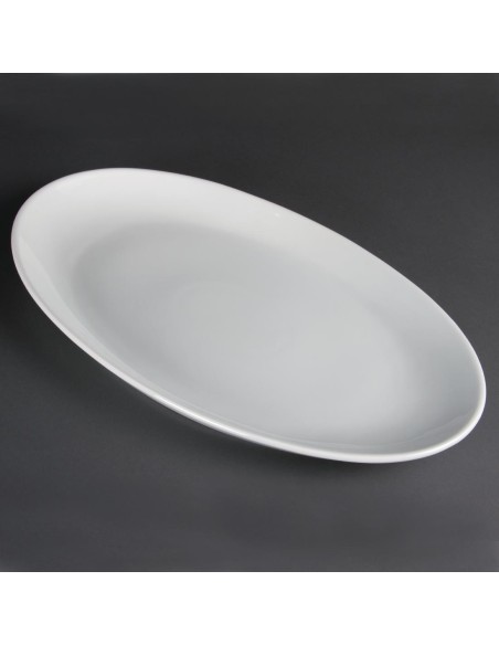 Assiette Creuse Ovale Olympia 500x290 mm - Blanc