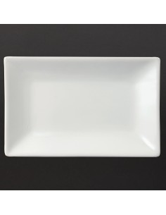 Plat rectangulaire de service 200x130 mm Olympia - lot de 6