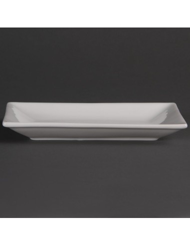 Plat rectangulaire de service 200x130 mm Olympia - lot de 6