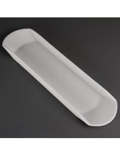 Plat Gondola 560 x 150mm Olympia - Plateau buffet blanc