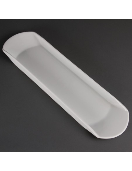 Plat Gondola 560 x 150mm Olympia - Plateau buffet blanc