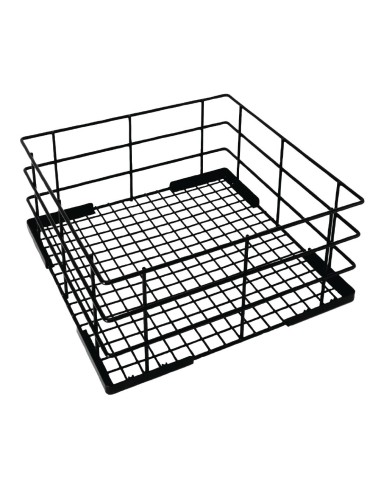 Casier de lavage haut pour verres Vogue 180x500mm - Noir