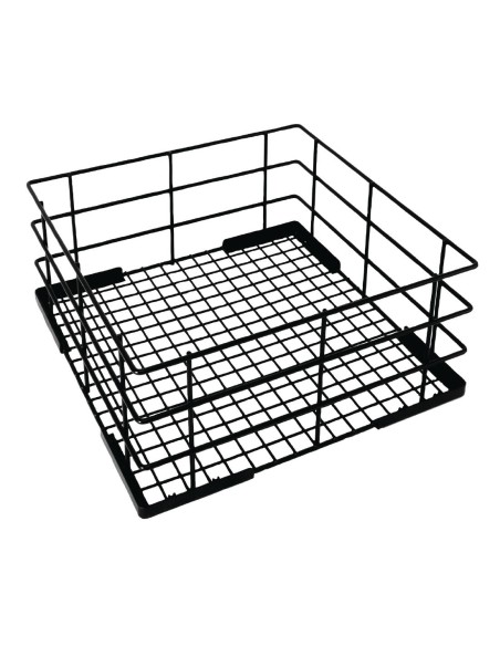 Casier de lavage haut pour verres Vogue 180x500mm - Noir