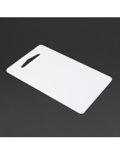 Planche à découper Hygiplas 6mm blanc - compacte et hygiénique