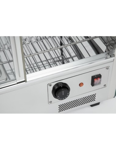 Vitrine chauffante Buffalo 160L - Présentoir comptoir