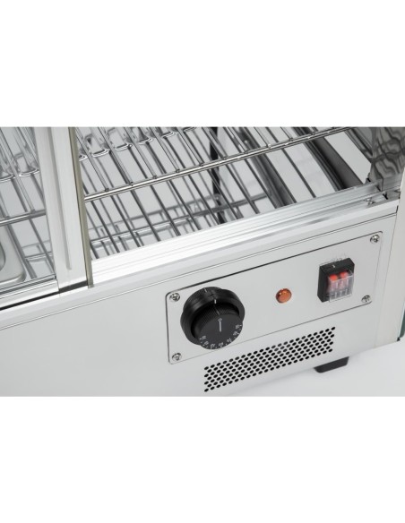 Vitrine chauffante Buffalo 160L - Présentoir comptoir